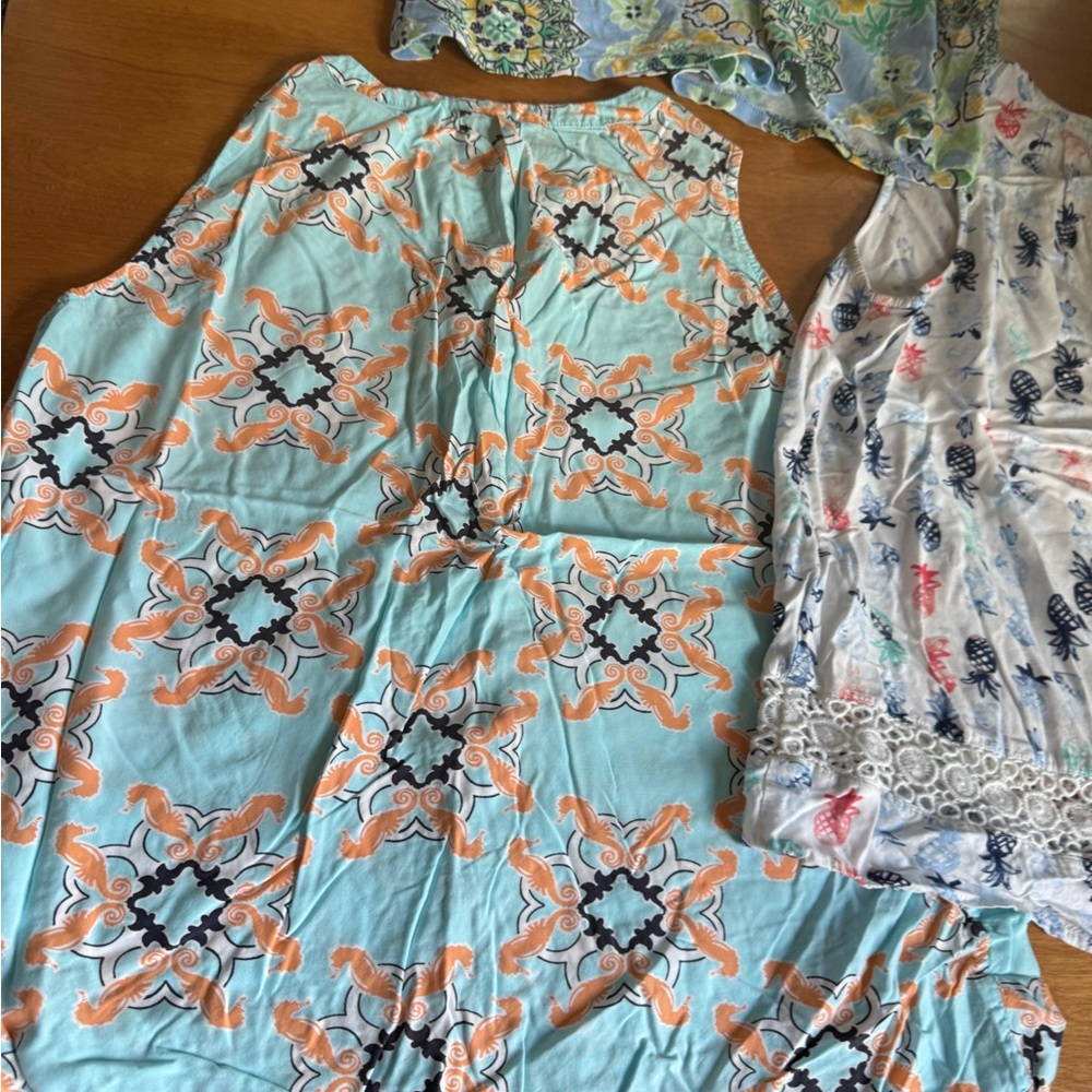 Crown & Ivy bundle lot of 3 sleeveless tops large/ XL - Picture 2 of 12